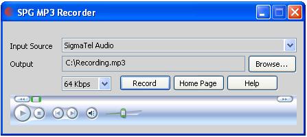 Record directly in MP3 format