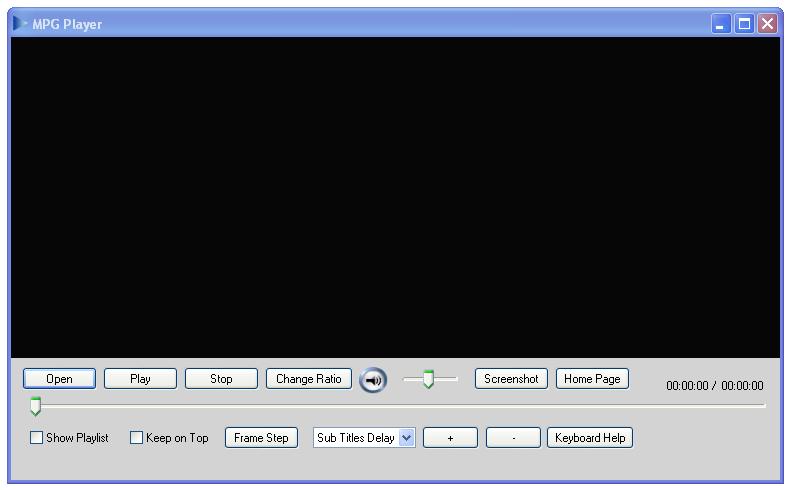 MPG Player screen shot